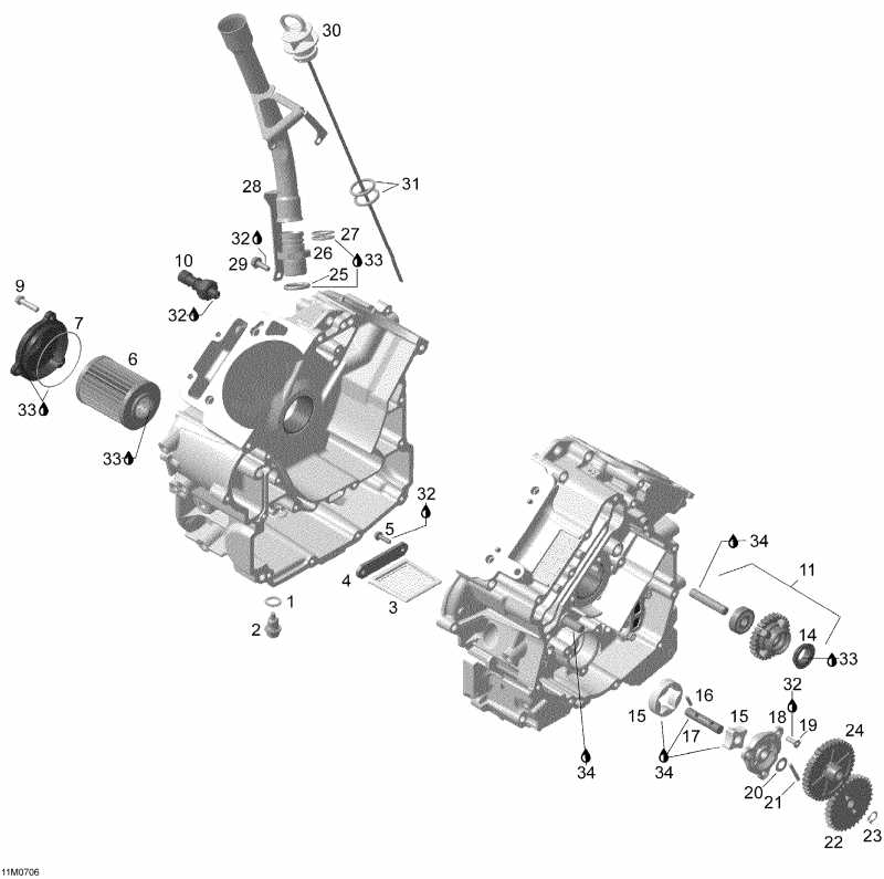 snowmobile  Expedition TUV V800, 2007 - Oil Pump