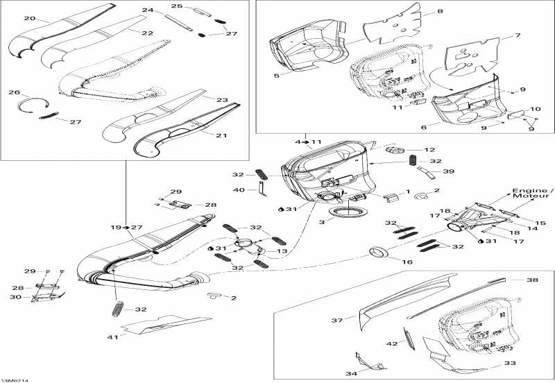 snowmobile  Freestyle Back Country 550F, 2007 - Exhaust System