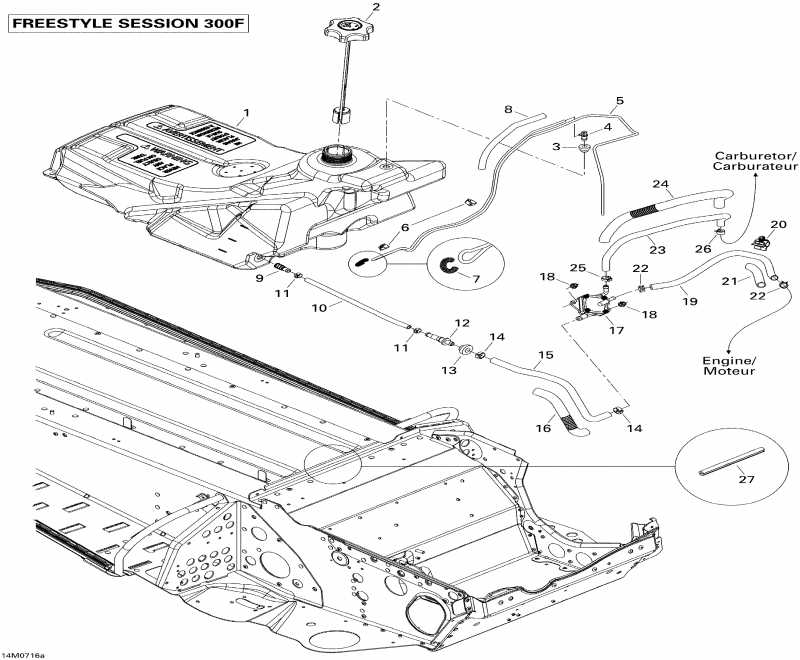  ski-doo Freestyle Session 300F, 2007 - Fuel System 300f