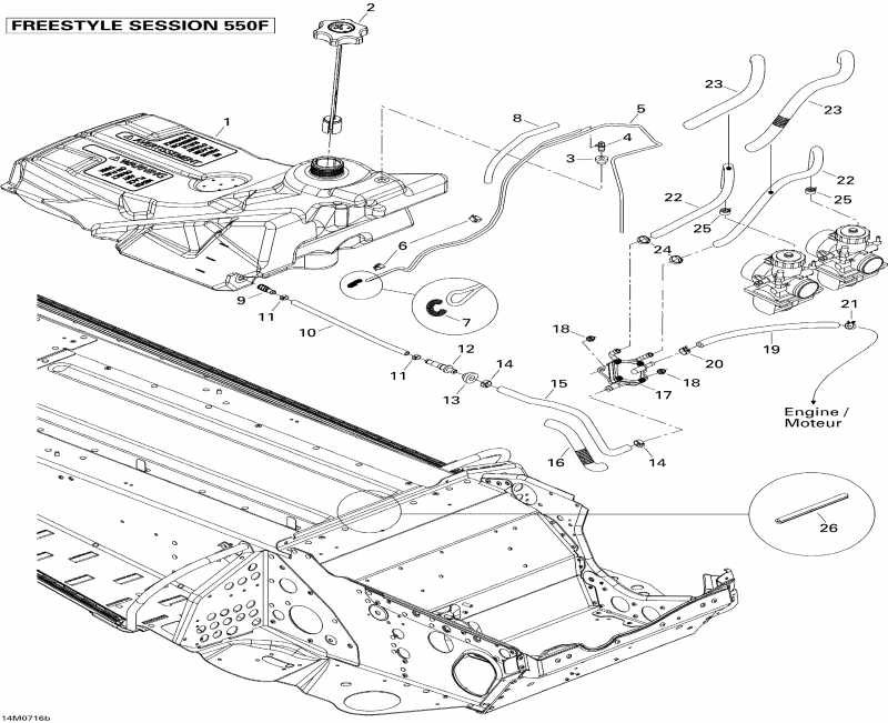 snowmobile SKIDOO  Freestyle Session 550F, 2007 - Fuel System 550f