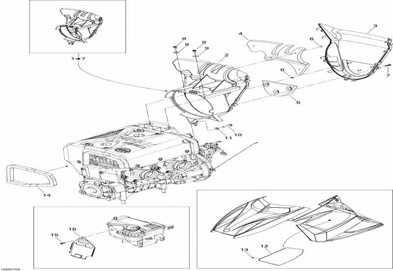  Ski-doo  GSX 550F, 2007 -  System