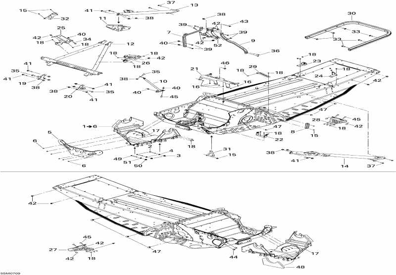 snowmobile Skidoo GSX 550F, 2007  -   Components