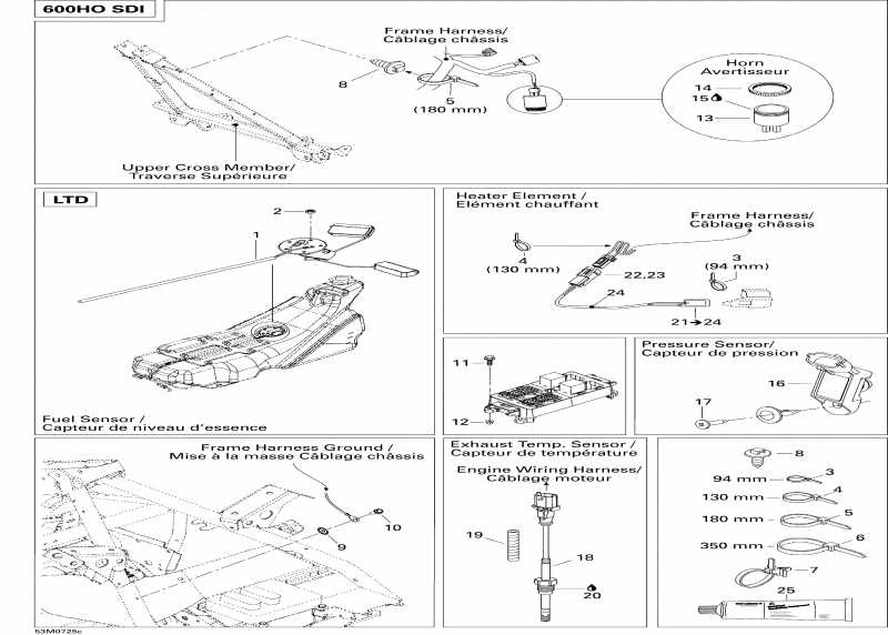 snowmobile Skidoo GSX LTD 600 HO SDI, 2007 - Electrical Accessories Ltd 600 Ho Sdi