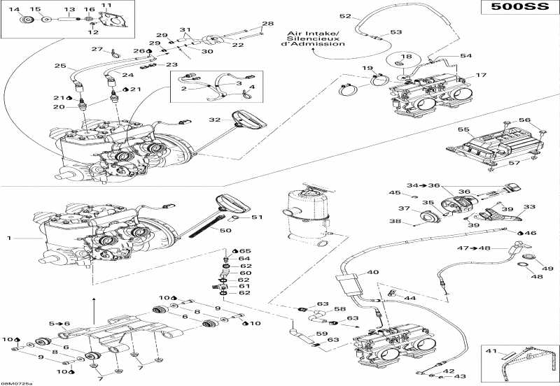 snowmobile Skidoo  GSX Sport 500 SS, 2007 - Engine 500ss