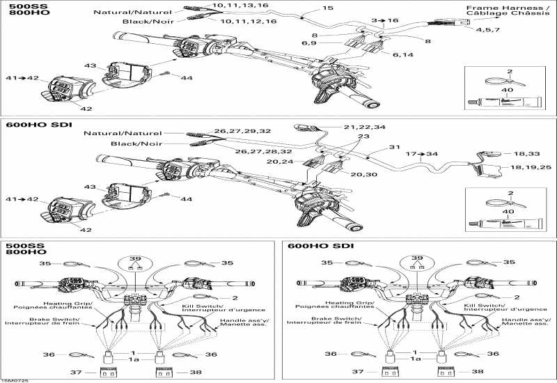   GSX Sport 600 HO SDI, 2007 - Steering Wiring Harness 600 Ho Sdi