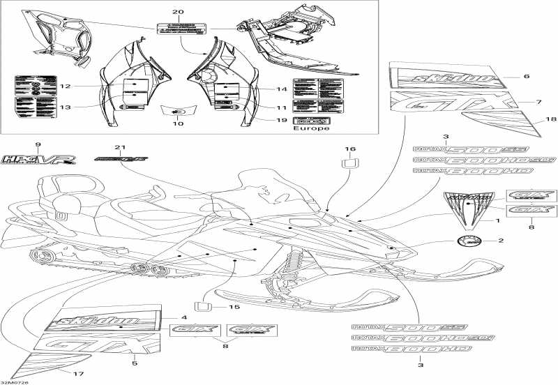  Ski Doo - Decals Ltd 600 Ho Sdi