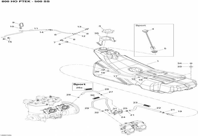  Skidoo - Fuel System 800ltd