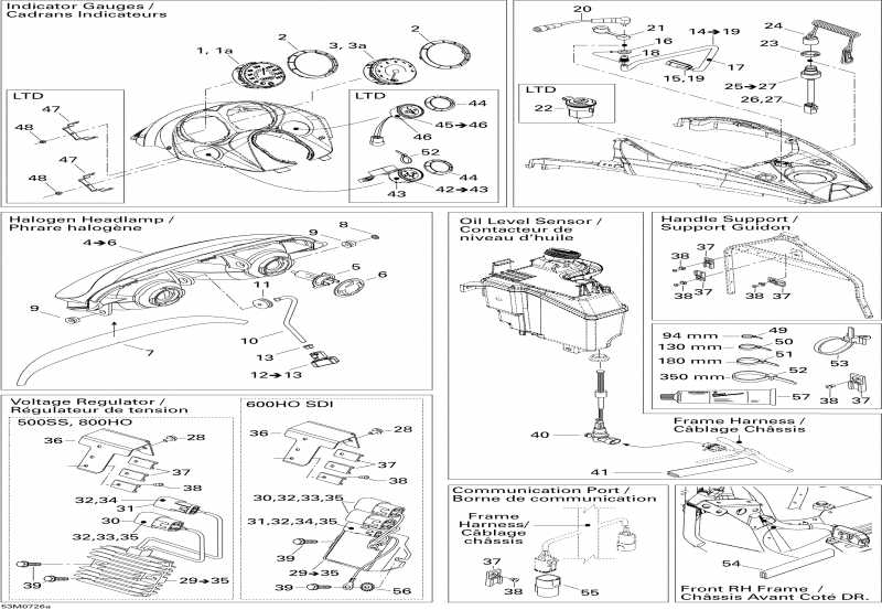  BRP SkiDoo  GTX LTD 800 HO PTEK, 2007 - Electrical Accessories 1, 800 Ho Ptek