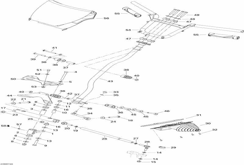 �������� BRP ����������� GTX Sport 600 HO SDI, 2007 - Steering System 600 Ho Sdi