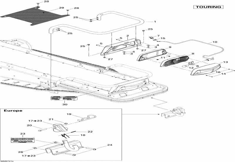 ��������  ����������� Legend Touring V800, 2007 - Luggage Rack Touring