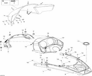 09-    Console X (09- Windshield And Console X)