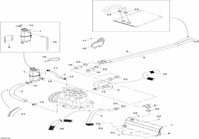  BRP SkiDoo MX Z 440X Racing, 2007 - Cooling System