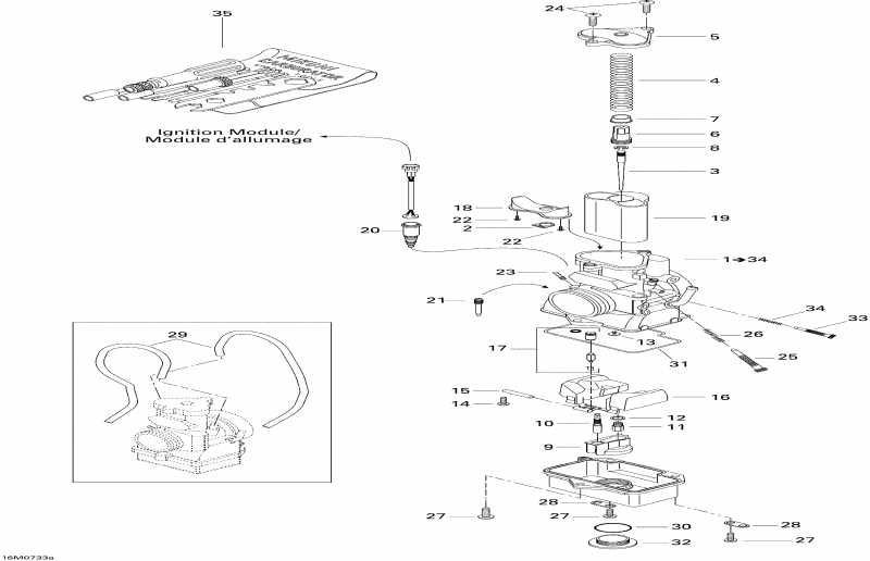  Skidoo  MX Z 440X Racing, 2007 - Carburetor