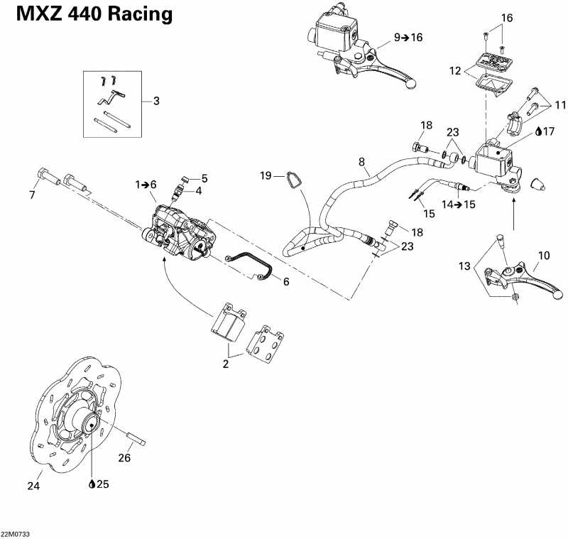 �������� Skidoo MX Z 440X Racing, 2007 - Hydraulic Brakes