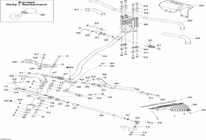  ski-doo MX Z 440X Racing, 2007 - Steering System