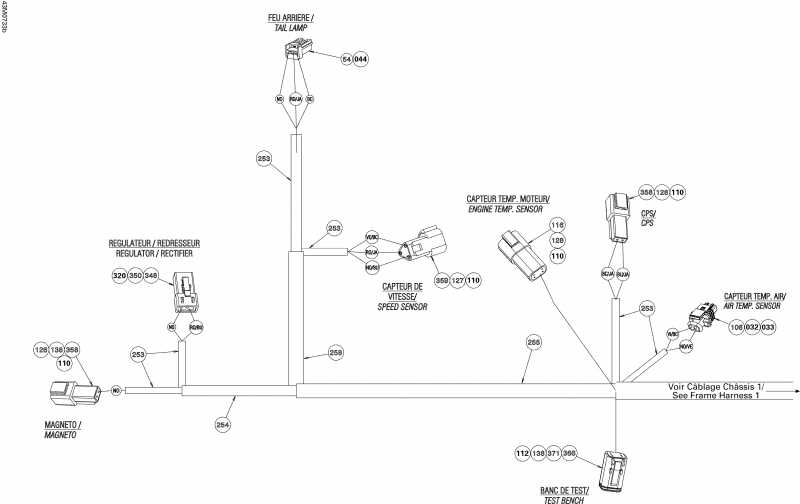  Ski Doo MX Z 440X Racing, 2007 - Electrical Harness 2