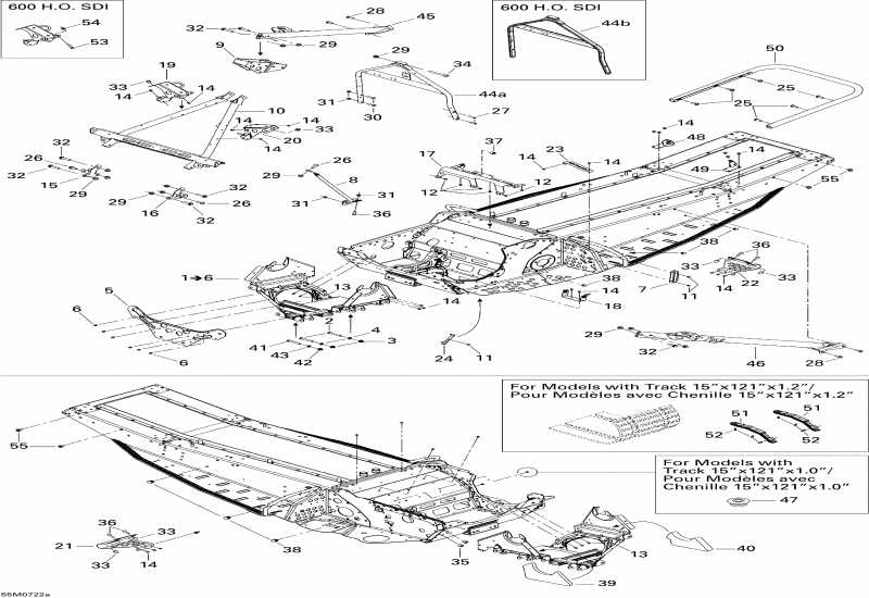  Skidoo MX Z Adrenaline 600 HO SDI, 2007 - Frame And Components Adr 600 Ho Sdi