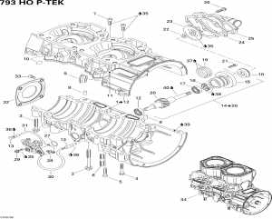 01-       (01- Crankcase, Water Pump And Oil Pump)