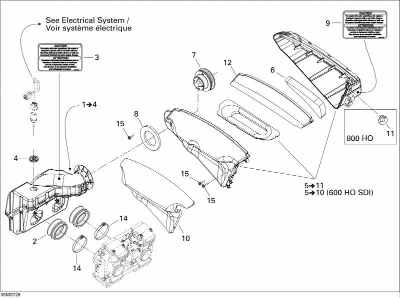  - Air Intake System 800 Ho Ptek