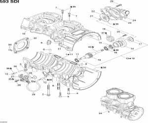 01-       (01- Crankcase, Water Pump And Oil Pump)