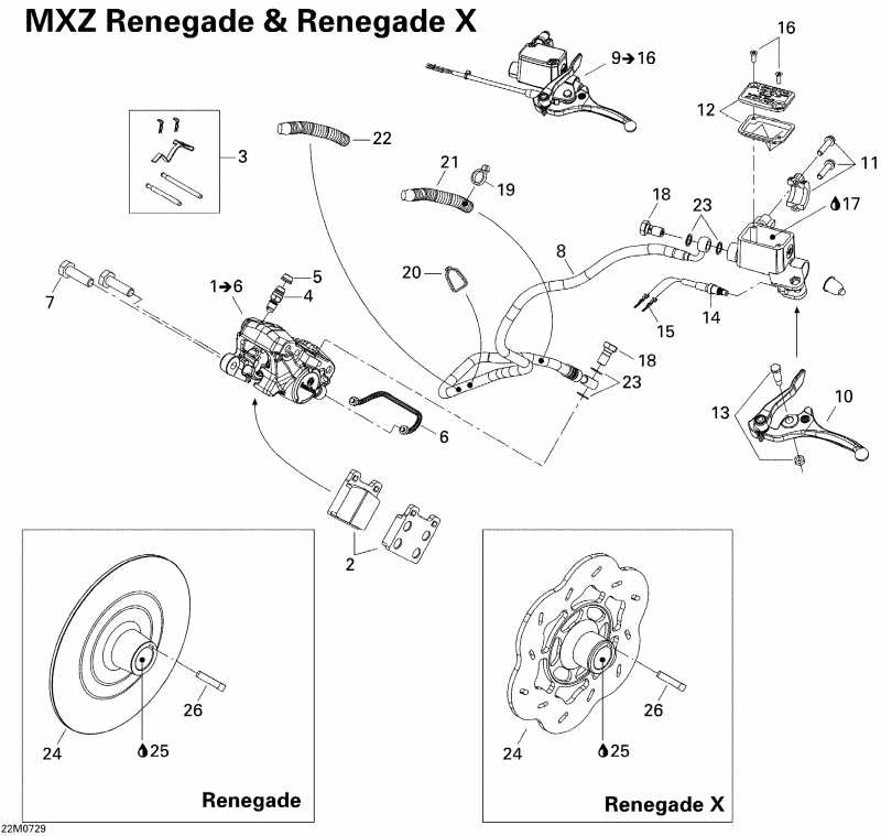�������� Skidoo MX Z Renegade X 600 HO SDI, 2007 ������ - Hydraulic Brakes Renx 600