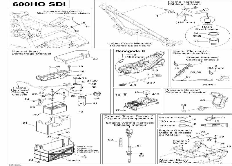snowmobile Ski-doo - Electrical Accessories 2, Renx 600
