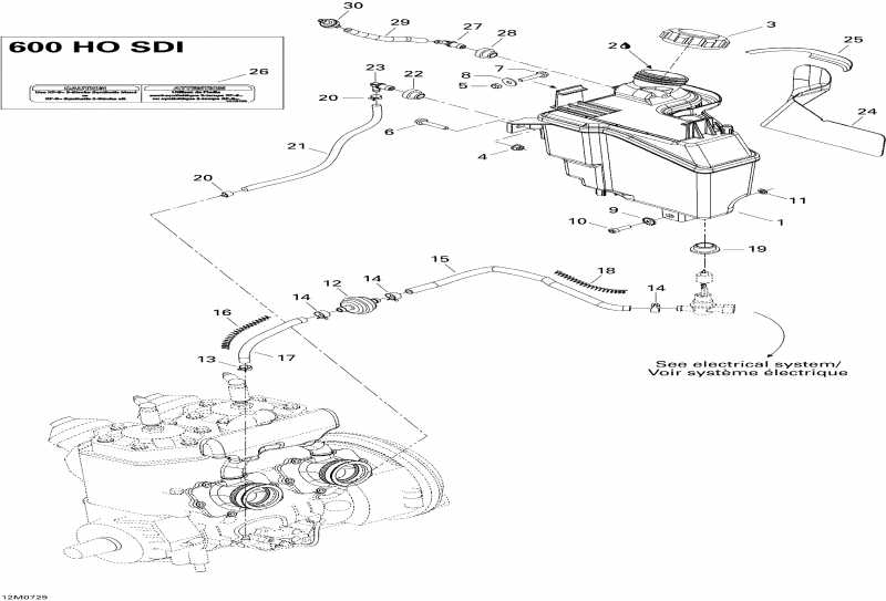 Skidoo MX Z Renegade X 800 HO PTEK, 2007 - Oil System 800 Ho Ptek