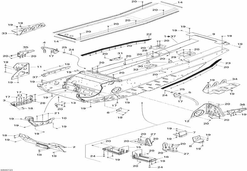  Skidoo MX Z XRS 600 HO SDI, 2007 - Frame