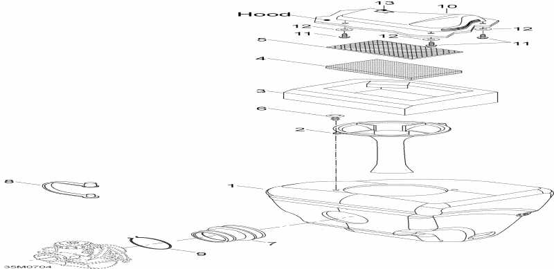 �������� Skidoo Skandic LT 440F, 2007 - Air Intake System