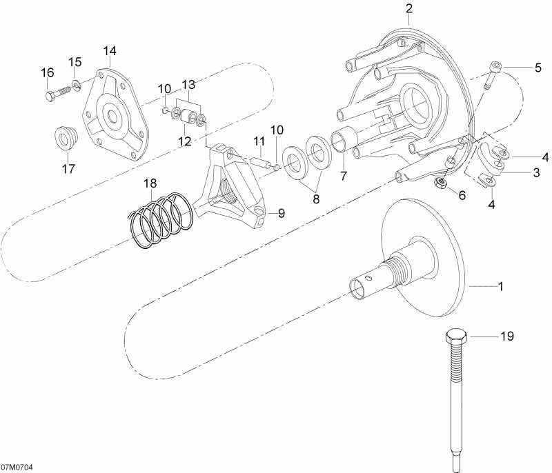 SKIDOO Skandic LT 440F, 2007  - Drive Pulley