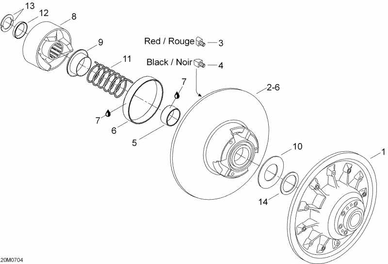 �������� SKIDOO ������ Skandic LT 440F, 2007 - Driven Pulley
