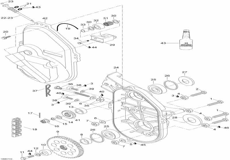Skidoo Skandic LT 440F, 2007  - Transmission