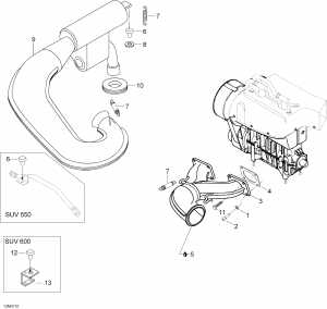 01-   550f Suv (01- Exhaust System 550f Suv)