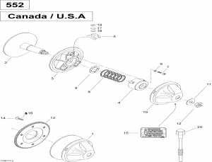 05-   550f Suv (05- Drive Pulley 550f Suv)