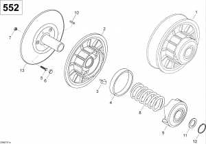 05-   550f Suv (05- Driven Pulley 550f Suv)