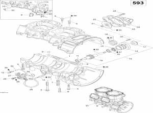 01-       (600 Suv) (01- Crankcase, Water Pump And Oil Pump (600 Suv))