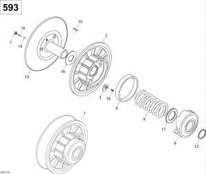 05-   600 Suv (05- Driven Pulley 600 Suv)