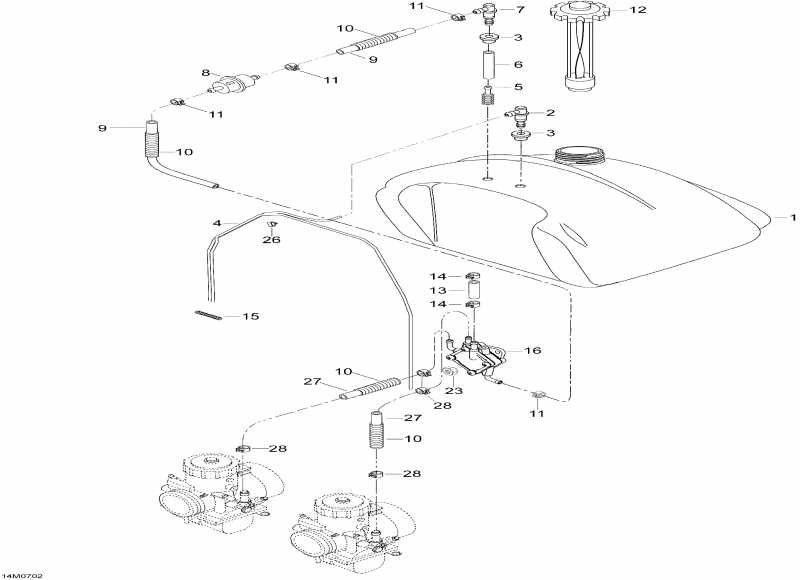 Skandic SWT 550F, 2007 - Fuel System 550