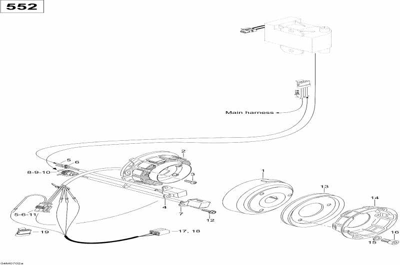 snowmobile SKIDOO Skandic SWT 550F, 2007  -  550