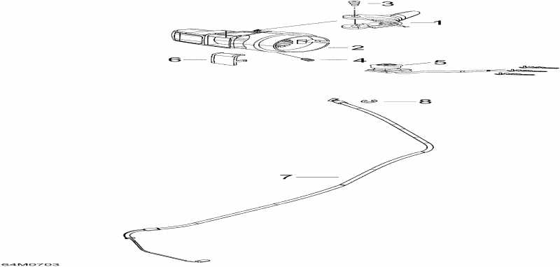 Skidoo Skandic SWT V-800, 2007  -  Handle  