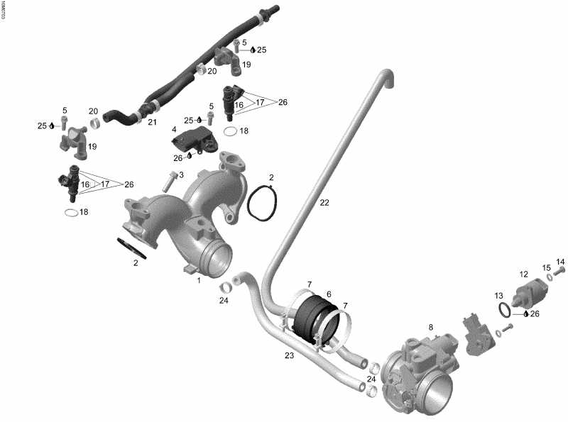  Skidoo  Skandic SWT V-800, 2007 - Throttle Body