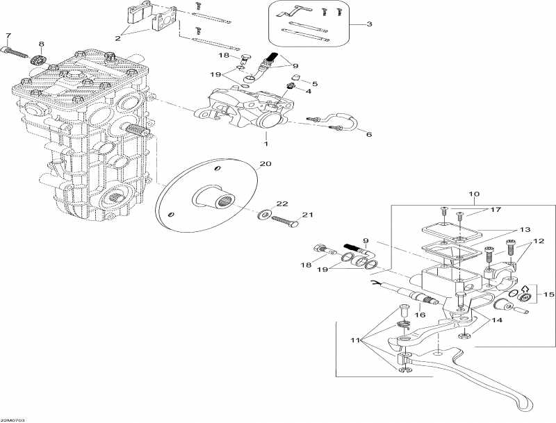 snowmobile BRP - Hydraulic Brakes