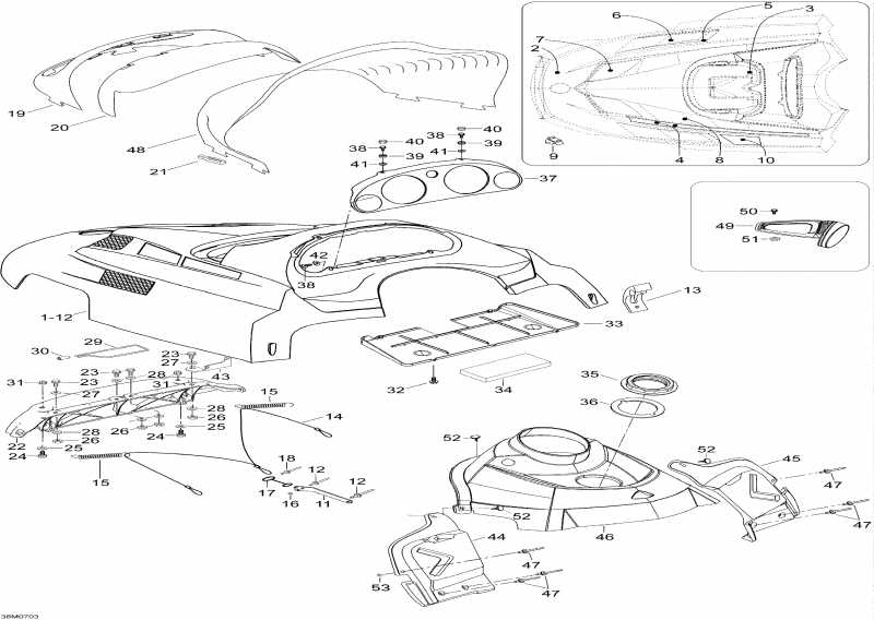 �������� Skidoo ������ Skandic SWT V-800, 2007 - Hood