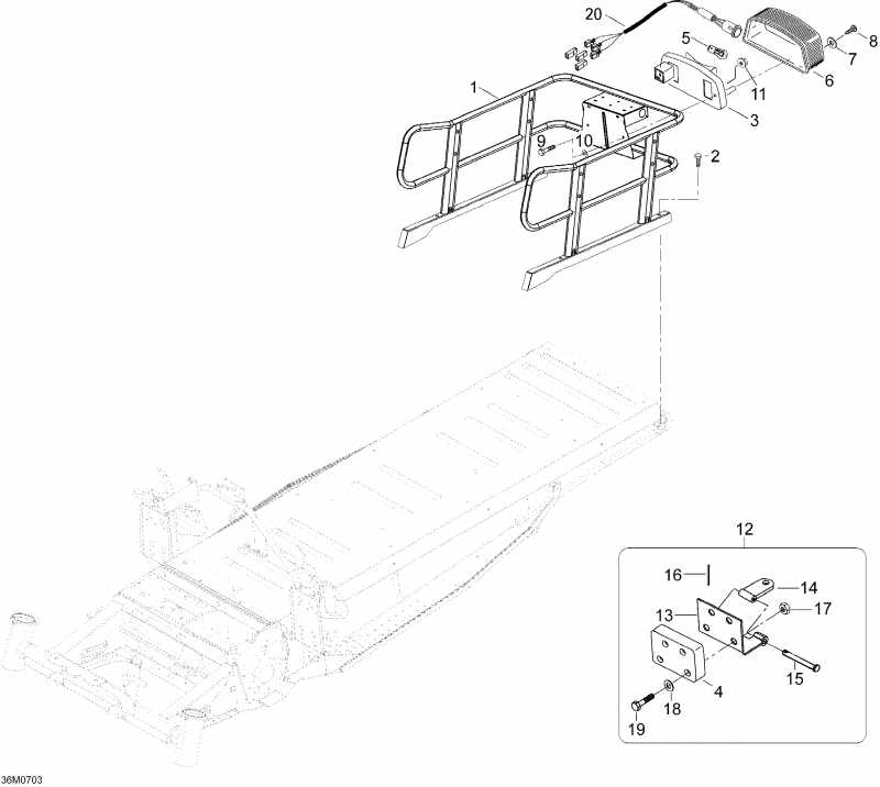 �������� ski-doo Skandic SWT V-800, 2007 ������ - Luggage Rack