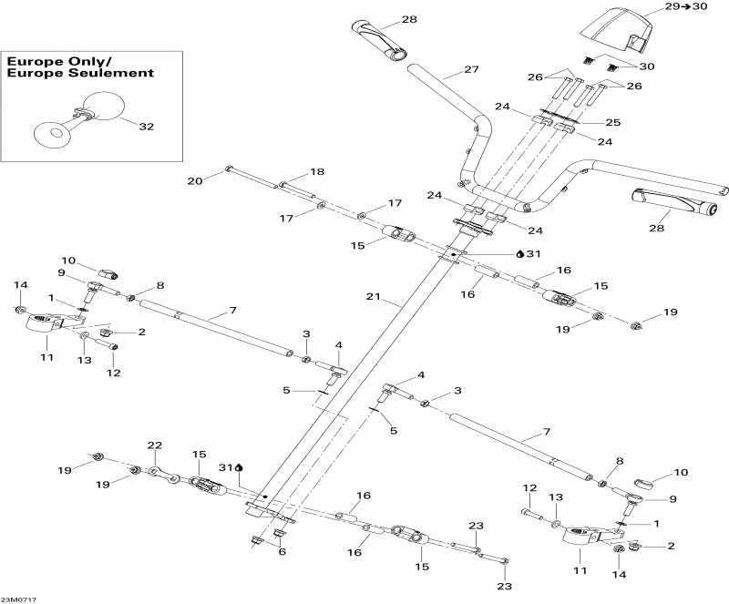 SkiDoo Skandic Tundra 300F, 2007 ������ - Steering System