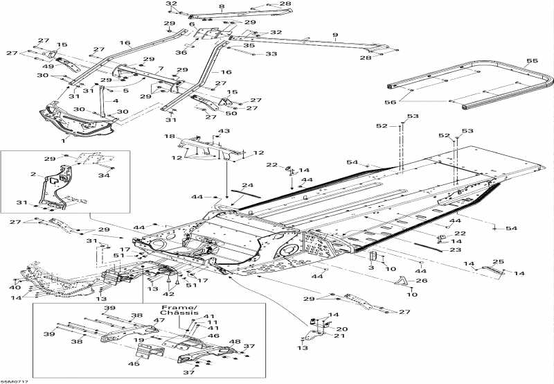 Ski Doo Skandic Tundra 300F, 2007  - Frame And Components