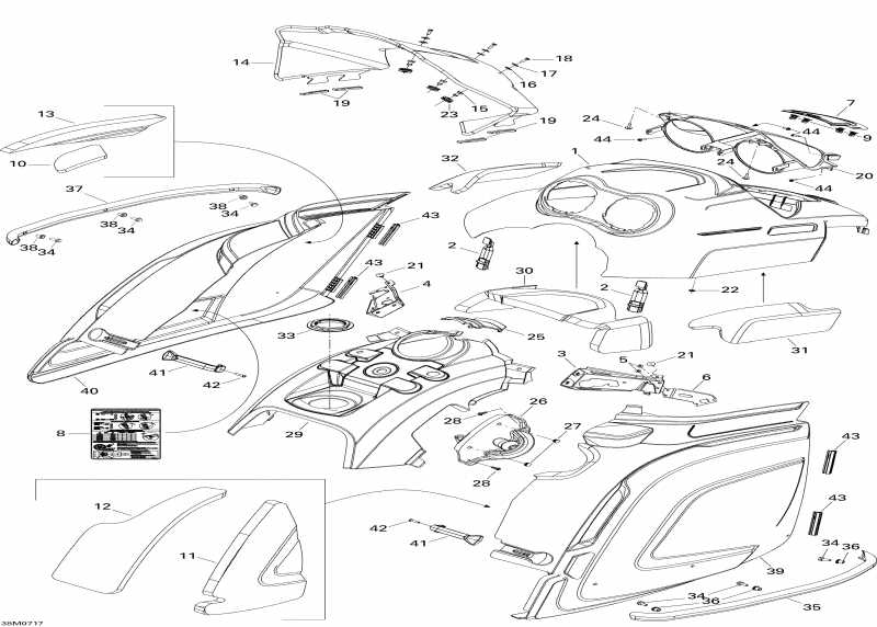 snowmobile SKIDOO Skandic Tundra 300F, 2007 - Hood