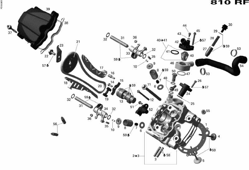  BRP SkiDoo  Skandic Tundra V-800, 2007 - Cylinder Head, Front