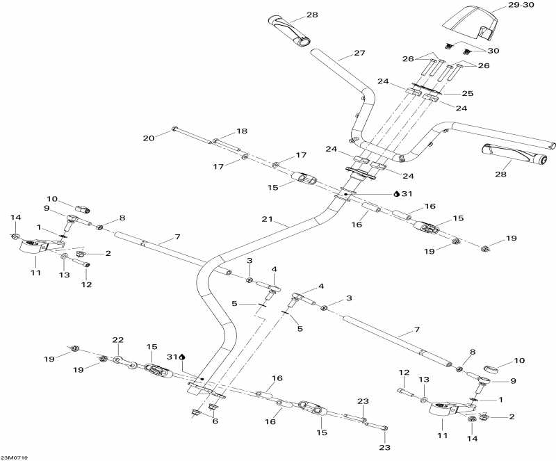  Skidoo Skandic Tundra V-800, 2007 - Steering System