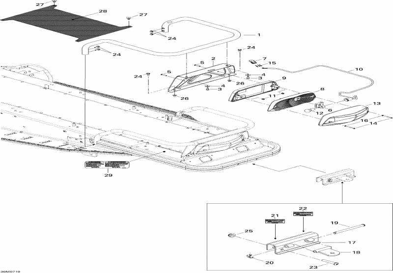 snowmobile Ski-doo Skandic Tundra V-800, 2007 - Luggage Rack